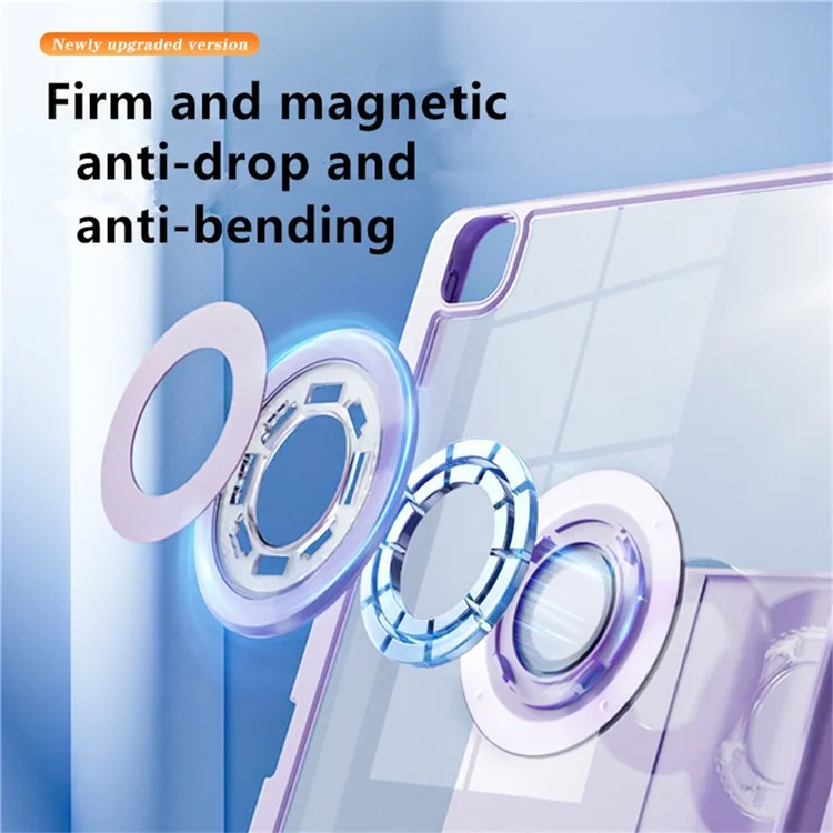 Funda para Tablet iPad Air 13 (2025) / (2024) / iPad Pro 12.9 (2022) / (2021) / (2020) / (2018), Cubierta Magnética Desmontable con Soporte y Activación/Desactivación Automática - Rosa