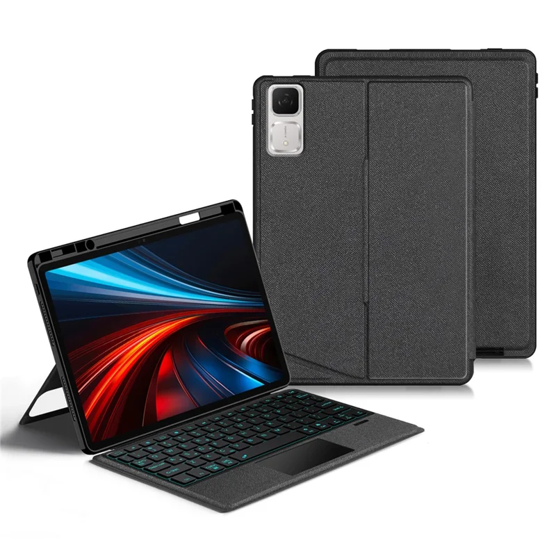 For Honor Pad GT Leather Case + Bluetooth-Compatible Keyboard with Backlight Trackpad