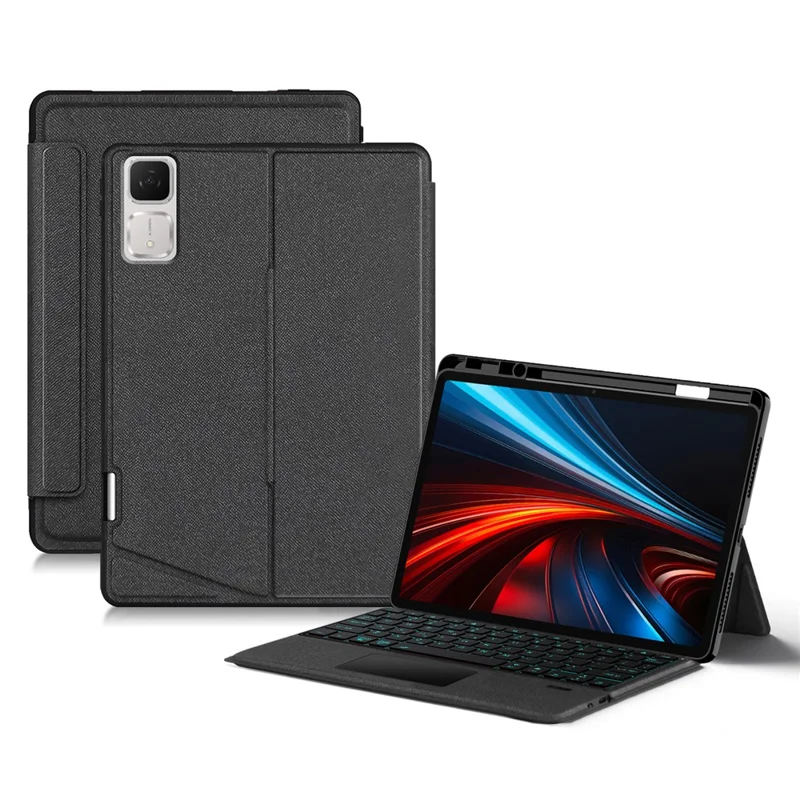 For Honor Pad GT Leather Case + Bluetooth-Compatible Keyboard with Backlight Trackpad