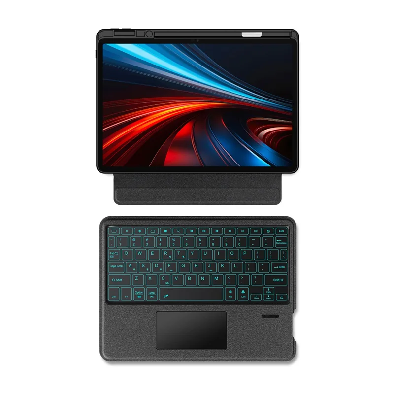For Honor Pad GT Leather Case + Bluetooth-Compatible Keyboard with Backlight Trackpad