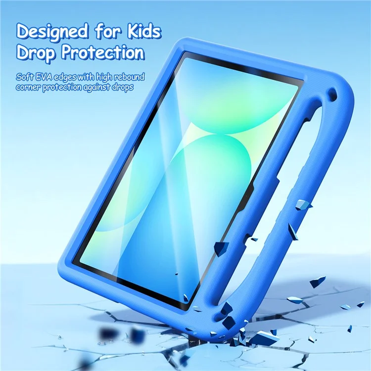 Funda para Tablet DUX DUCIS Puff Series para Samsung Galaxy Tab S10 FE / S9 / S9 FE / S8 / S7, Soporte Infantil de EVA a Prueba de Golpes - Azul