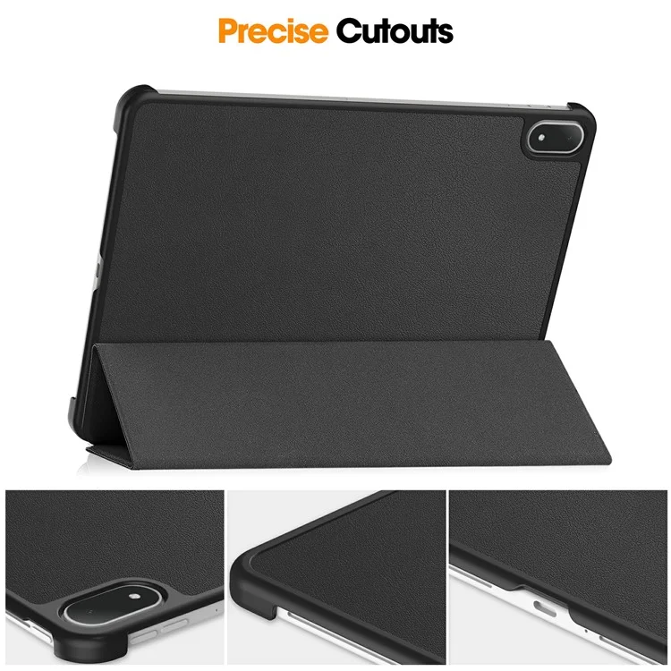 Funda para Oppo Pad 4 Pro Antigolpes con Soporte de Cuero - Negro
