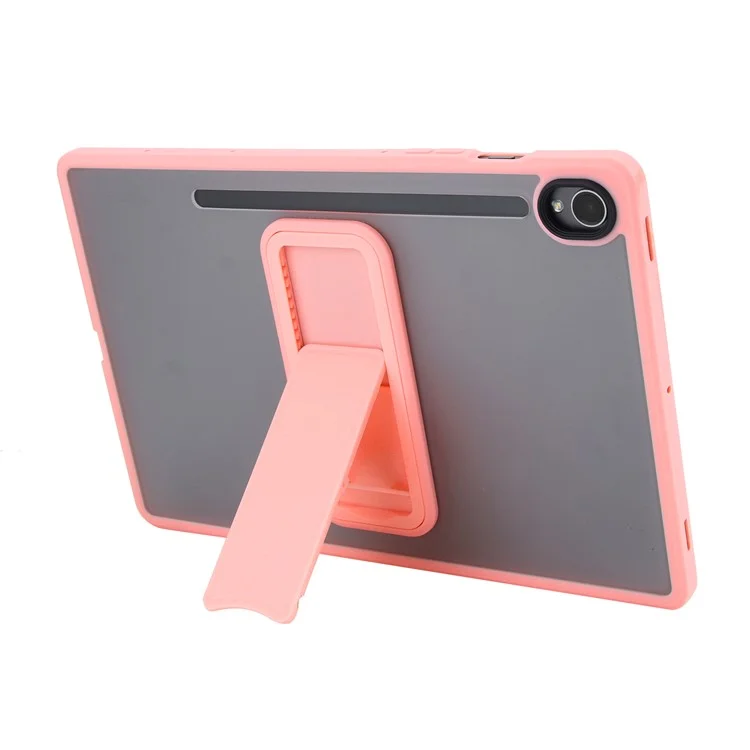 For Samsung Galaxy S9 / S9 FE Case with Kickstand TPU + PC Skin-Touch Tablet Cover - Pink