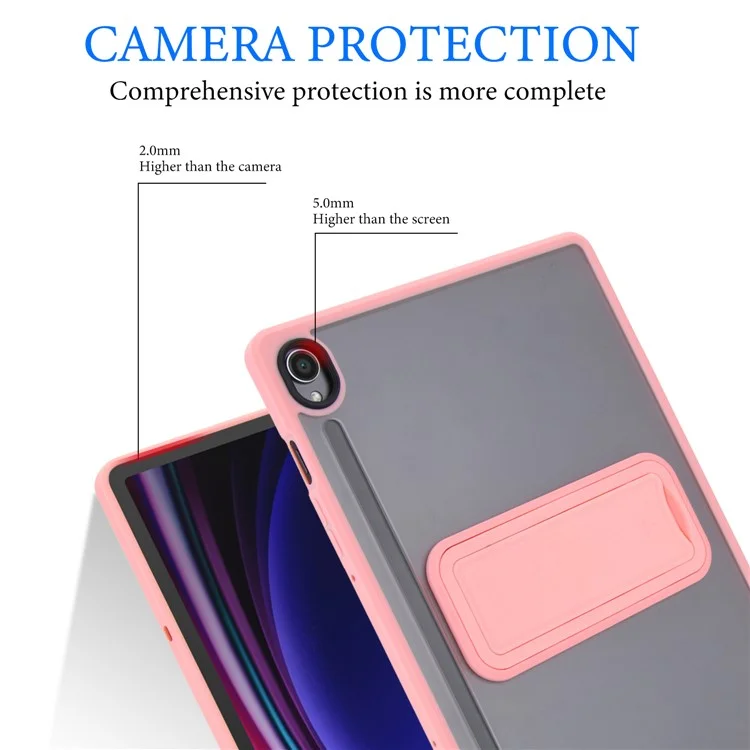 For Samsung Galaxy S9 / S9 FE Case with Kickstand TPU + PC Skin-Touch Tablet Cover - Pink