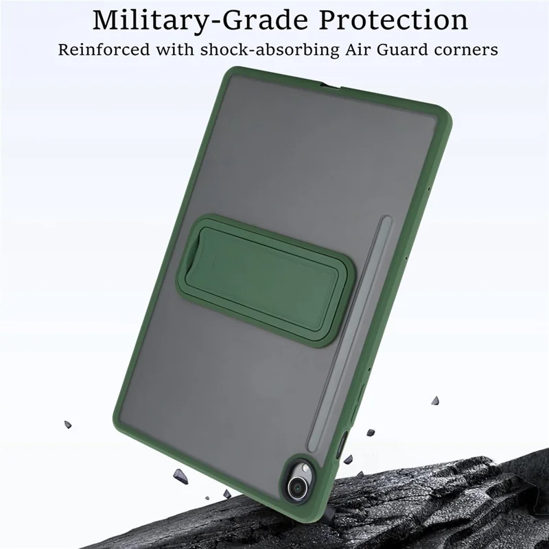 For Samsung Galaxy S10 FE / S9 FE / S9 Case with Kickstand TPU + PC Skin-Touch Tablet Cover - Green