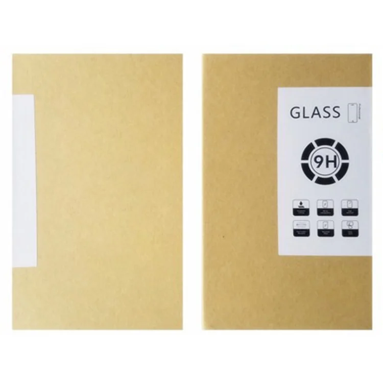 003 Kraft Paper Tempered Glass Screen Protector Packaging Box Eco-Friendly Screen Film Storage Box - Blank Version