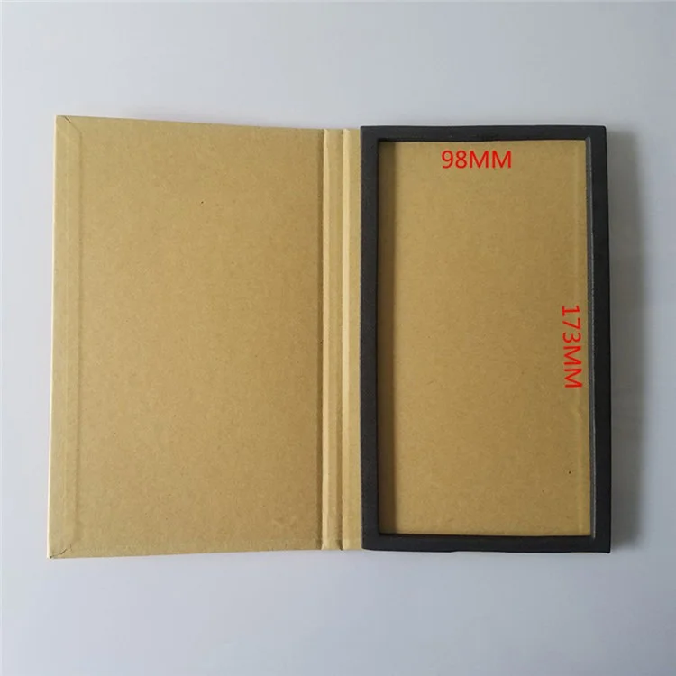 003 Kraft Paper Tempered Glass Screen Protector Packaging Box Eco-Friendly Screen Film Storage Box - Blank Version