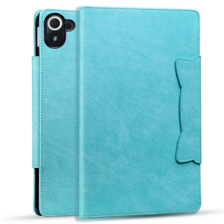For Xiaomi Redmi Pad 8.8 2025 Case Cat Buckle Closure Leather Protective Stand Cover - Baby Blue