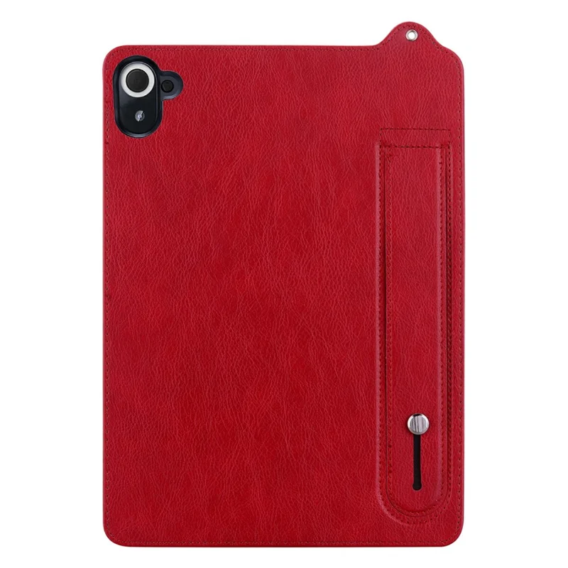 For Xiaomi Redmi Pad 8.8 2025 Case Hand Strap Kickstand Leather Tablet Cover - Red