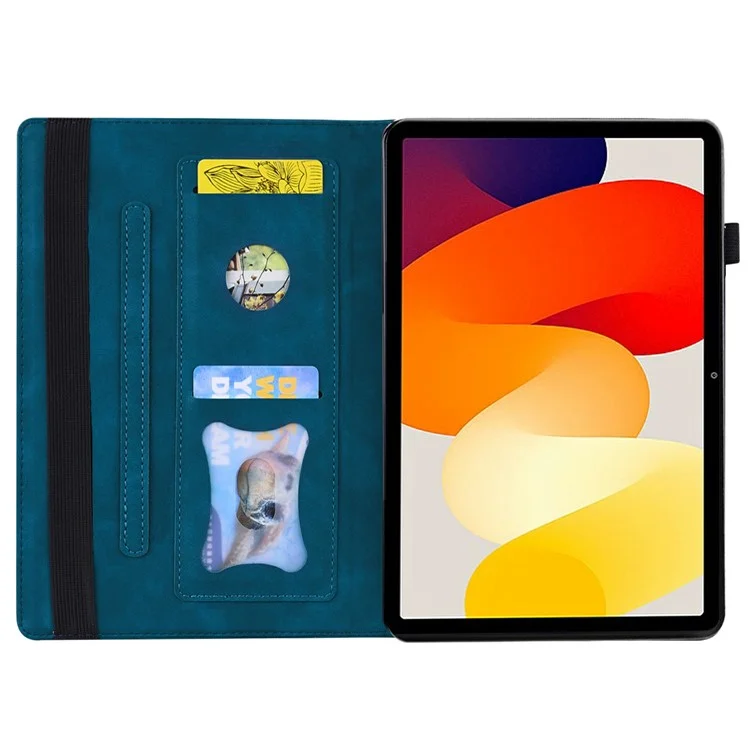 For Xiaomi Redmi Pad 8.8 2025 Case PU Leather Protective Folio Tablet Cover with Card Holder - Blue