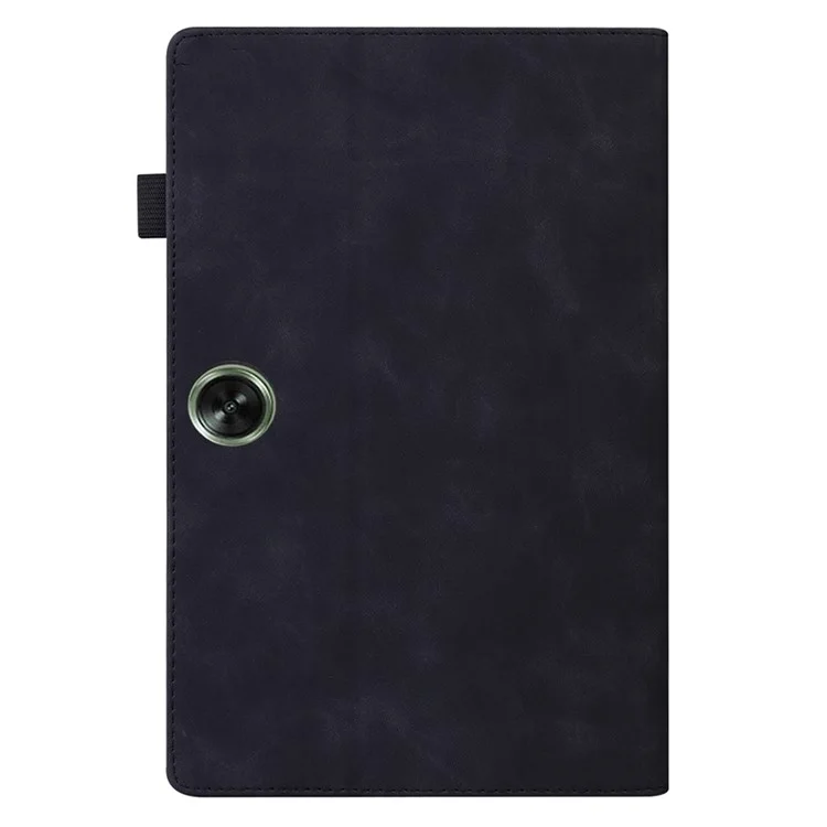For Oppo Pad SE Case PU Leather Protective Folio Tablet Cover with Card Holder - Black