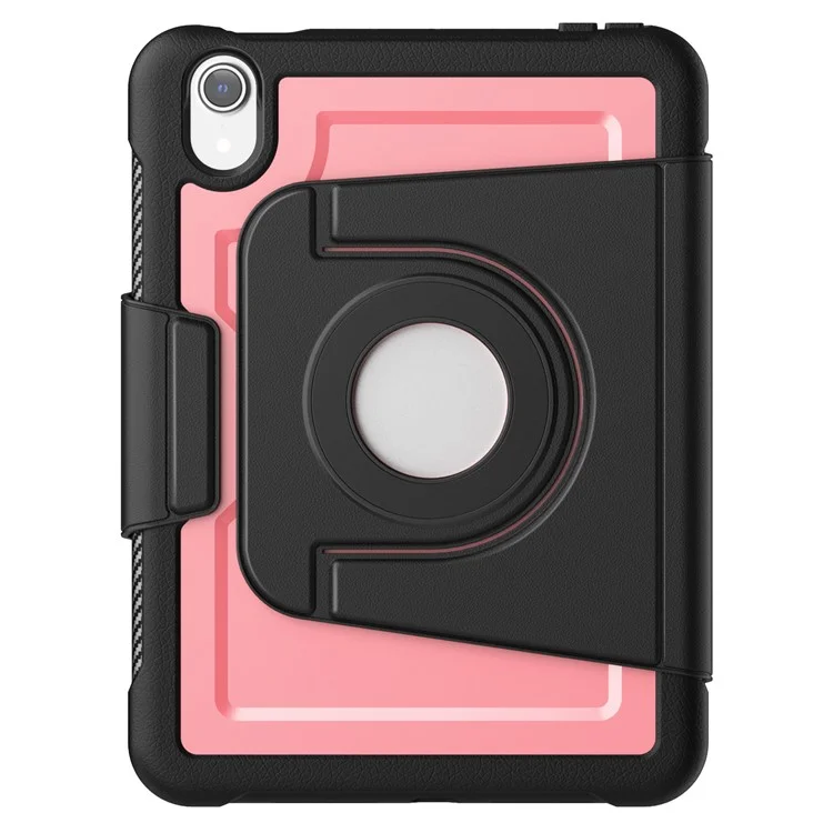 For iPad mini (2024)  /  (2021) Tablet Case Detachable PC + TPU + PU Leather Flip Cover - Pink