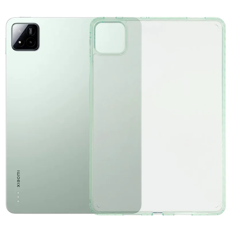 Pour Xiaomi Pad 7 Pro / Pad 7 Étui Flexible TPU + Acrylique Tablette Étui de protection antichoc - Vert clair