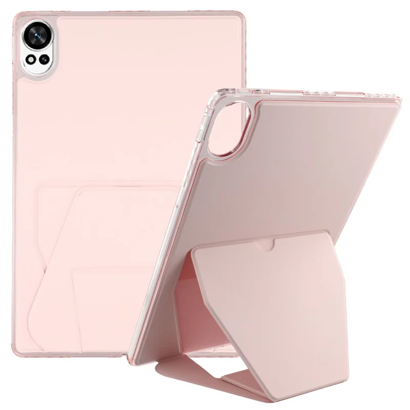 For Huawei MatePad Air (2024)  /  MatePad 12 X Case TPU PU Leather Kickstand Tablet Cover - Pink