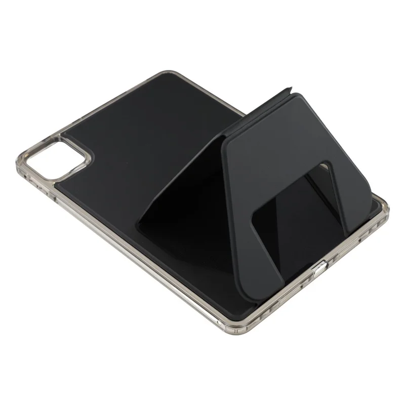For Xiaomi Poco Pad X1 / Pad 8 Pro / Pad 8 / Pad 7 Pro / Pad 7 Case TPU PU Leather Kickstand Tablet Cover - Black