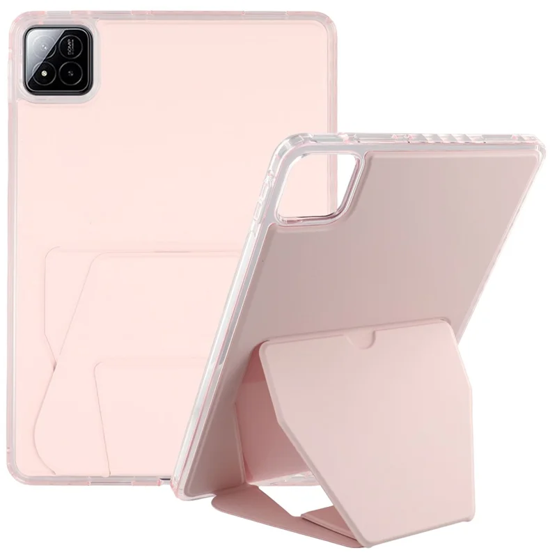 Für Xiaomi Pad 7 / Pad 7 Pro Hülle TPU PU-Leder Ständer Tablet Schutzhülle - Rosa