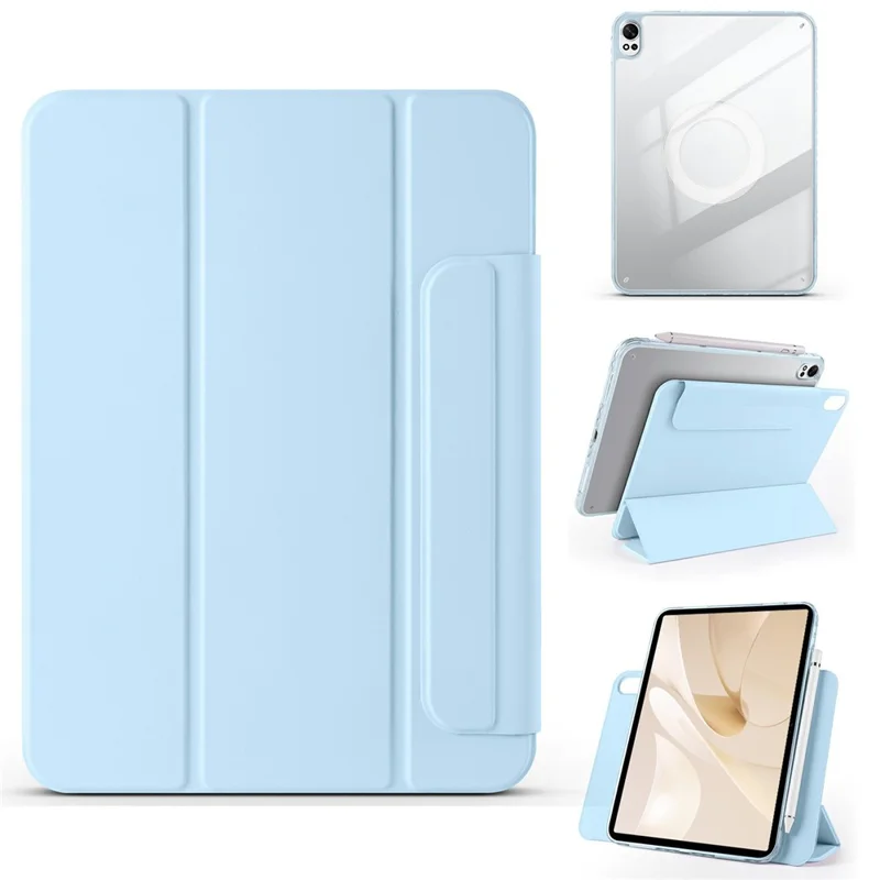 For Huawei MatePad 12 X / MatePad Air (2024) Case Folding Stand Magnetic Leather Tablet Cover - Baby Blue