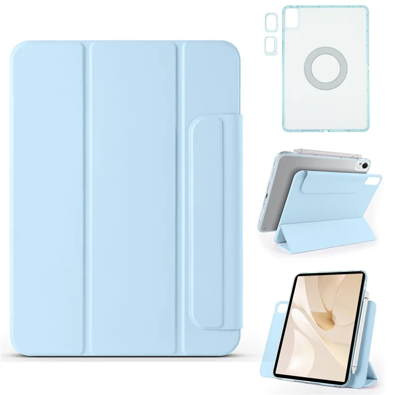 Funda de Cuero para Huawei MatePad Air 11,5 pulgadas (2023) / MatePad 11,5 S / MatePad 11,5 - Funda Protectora de Tablet con Soporte Plegable Magnético - Azul Bebé