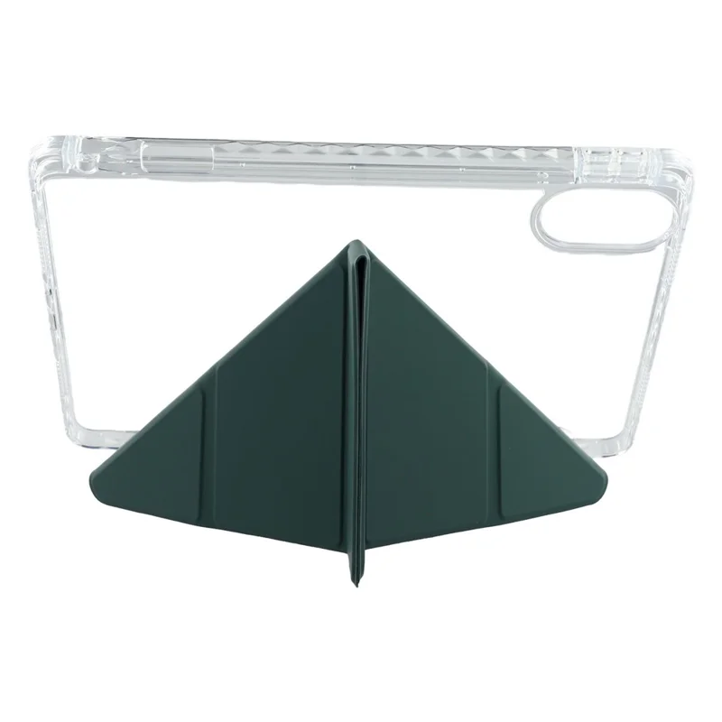 Capa para Xiaomi Redmi Pad 2 em Couro PU, Suporte Origami, Tampa Transparente para Tablet - Verde Escuro