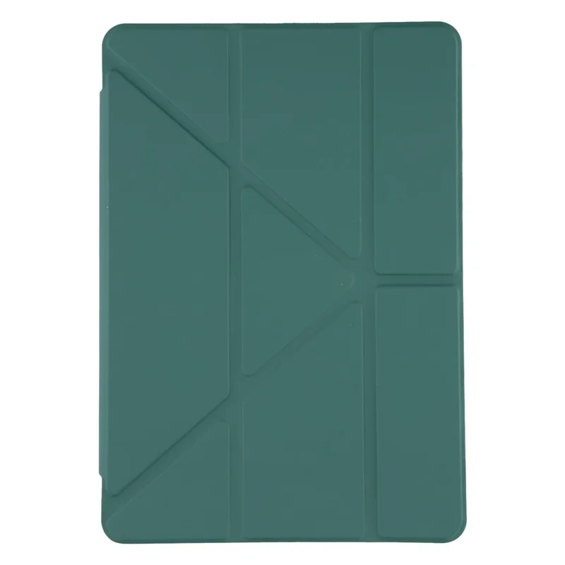 Capa para Xiaomi Redmi Pad 2 em Couro PU, Suporte Origami, Tampa Transparente para Tablet - Verde Escuro