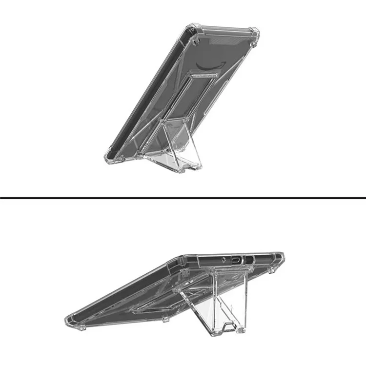Étui transparent pour Amazon Kindle Paperwhite 6 (2022) avec support, antichoc, TPU + PC, avec emplacement pour stylo