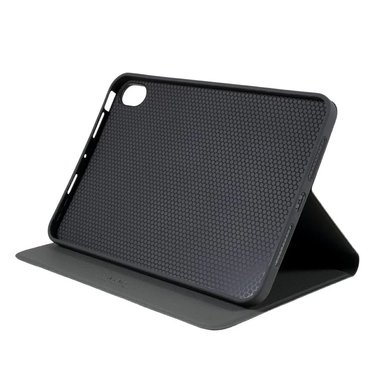 X-LEVEL для iPad (2025) / iPad 10.9 (2022) Чехол с тканевой текстурой из кожи - Черный