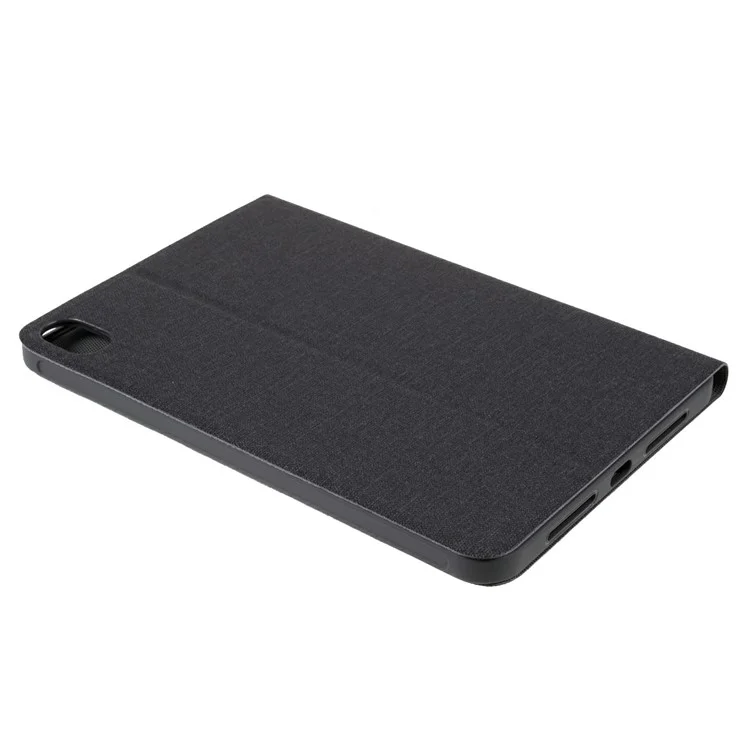 X-LEVEL для iPad (2025) / iPad 10.9 (2022) Чехол с тканевой текстурой из кожи - Черный