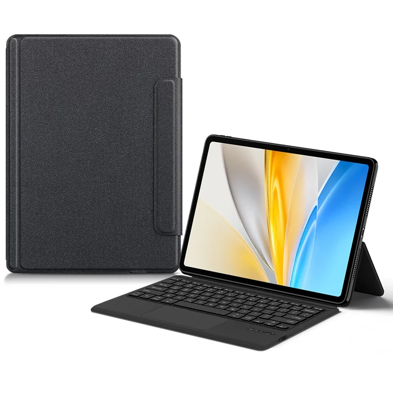 For vivo Pad SE Leather Case + Touchpad Bluetooth-Compatible Keyboard with Backlit