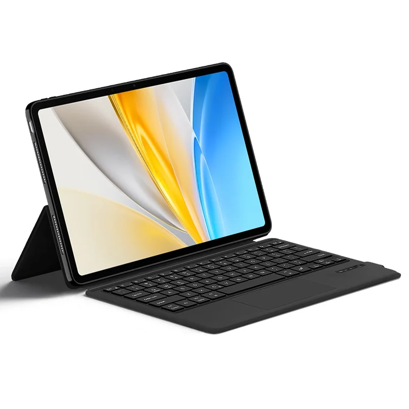 For vivo Pad SE Leather Case + Touchpad Bluetooth-Compatible Keyboard with Backlit