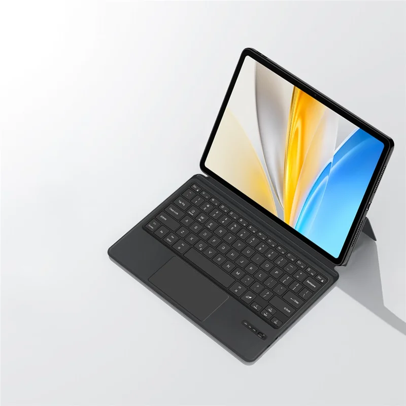 For vivo Pad SE Leather Case + Touchpad Bluetooth-Compatible Keyboard with Backlit