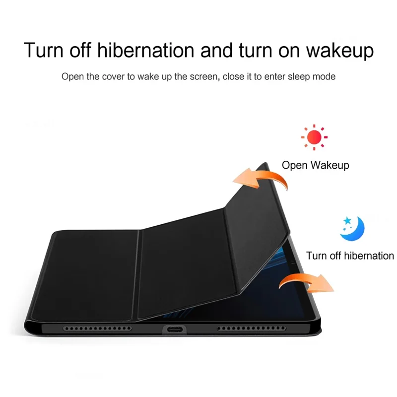 Capa para Tablet For Honor Pad GT em Couro PU com Suporte Dobrável e Parte Traseira em TPU
