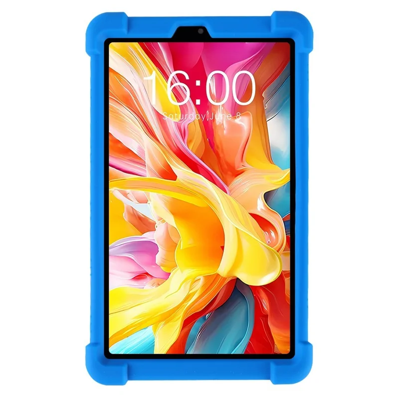 For Teclast M50 Mini Silicone Case with Kickstand Rugged Protective Cover - Baby Blue