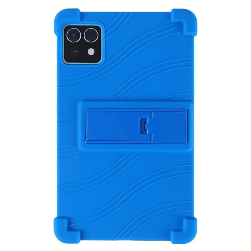 For Teclast M50 Mini Silicone Case with Kickstand Rugged Protective Cover - Baby Blue