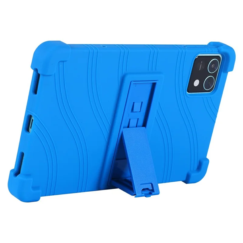 For Teclast M50 Mini Silicone Case with Kickstand Rugged Protective Cover - Baby Blue