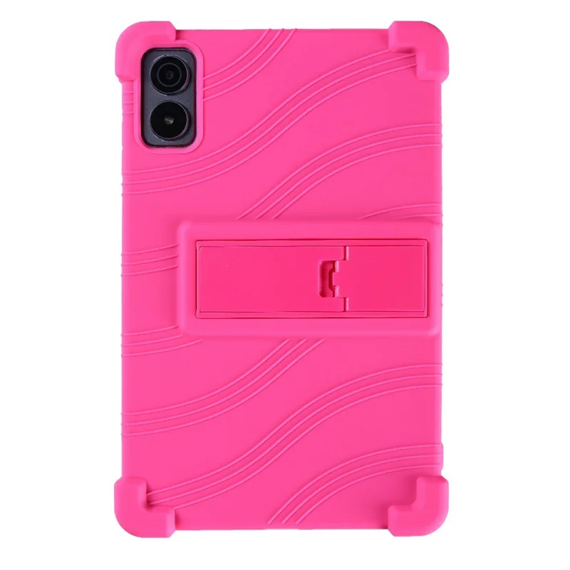 For Alldocube iPlay 70 mini Ultra Silicone Case with Kickstand Rugged Protective Cover - Rose