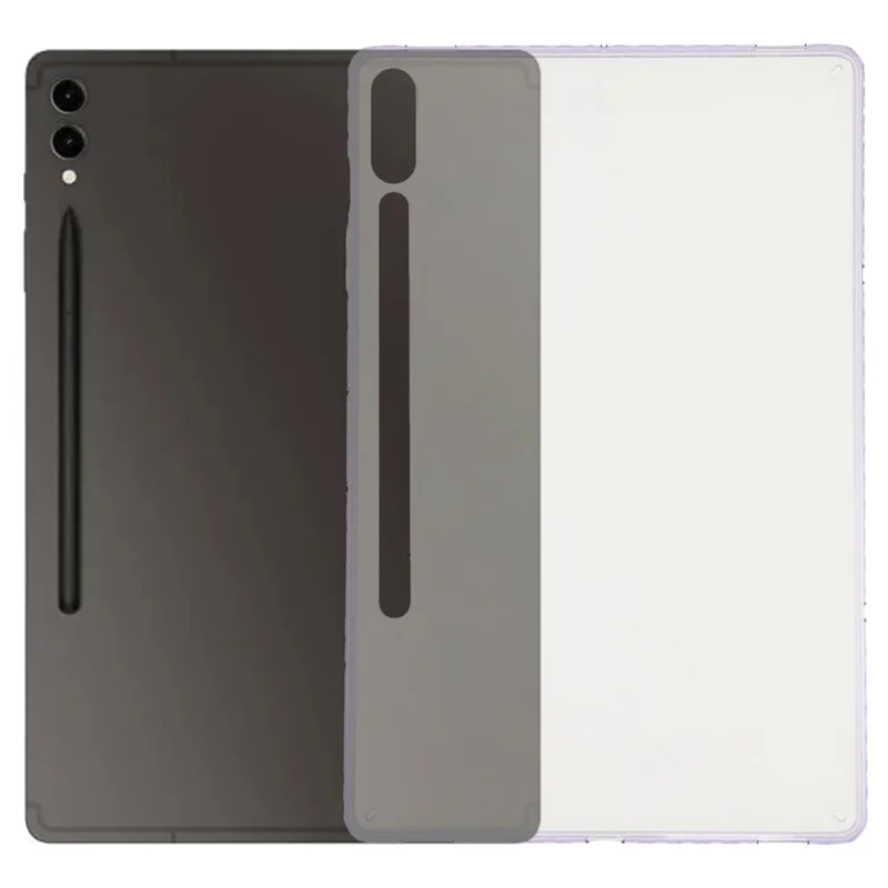 Tablet Case For Samsung Galaxy Tab S10+  /  S9 FE+  /  S9+ Flexible TPU + Acrylic Shockproof Protective Cover - Purple