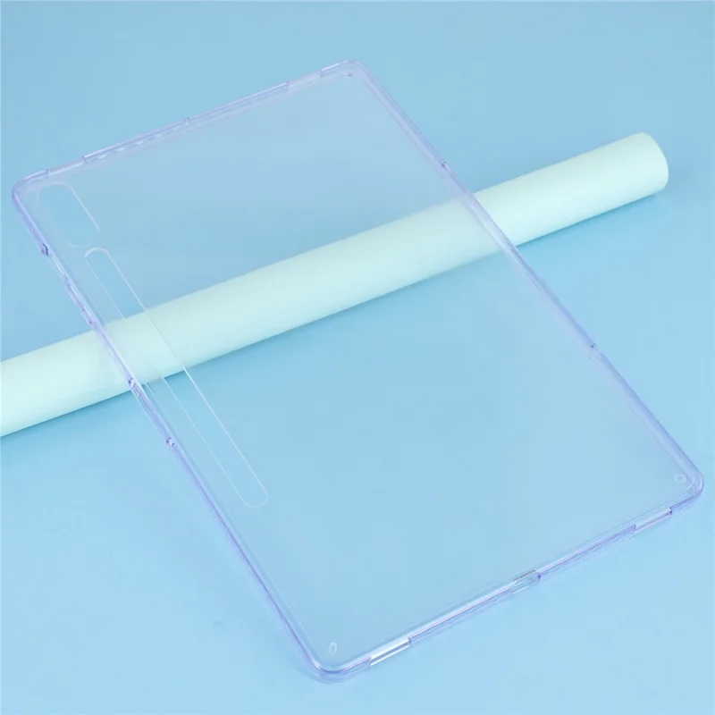 Tablet Case For Samsung Galaxy Tab S10+  /  S9 FE+  /  S9+ Flexible TPU + Acrylic Shockproof Protective Cover - Purple