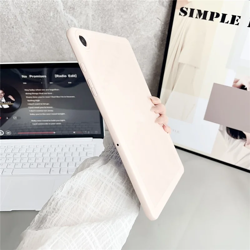 Чехол для Samsung Galaxy Tab A9+ из TPU с держателем для карандаша - розовый
