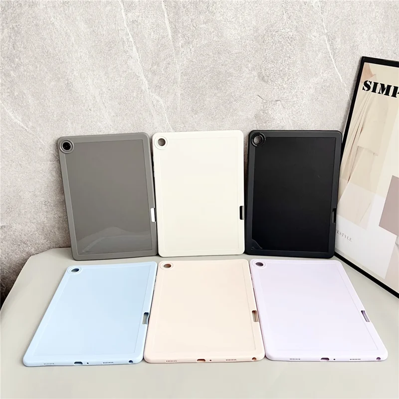 Чехол для Samsung Galaxy Tab A9+ из TPU с держателем для карандаша - розовый
