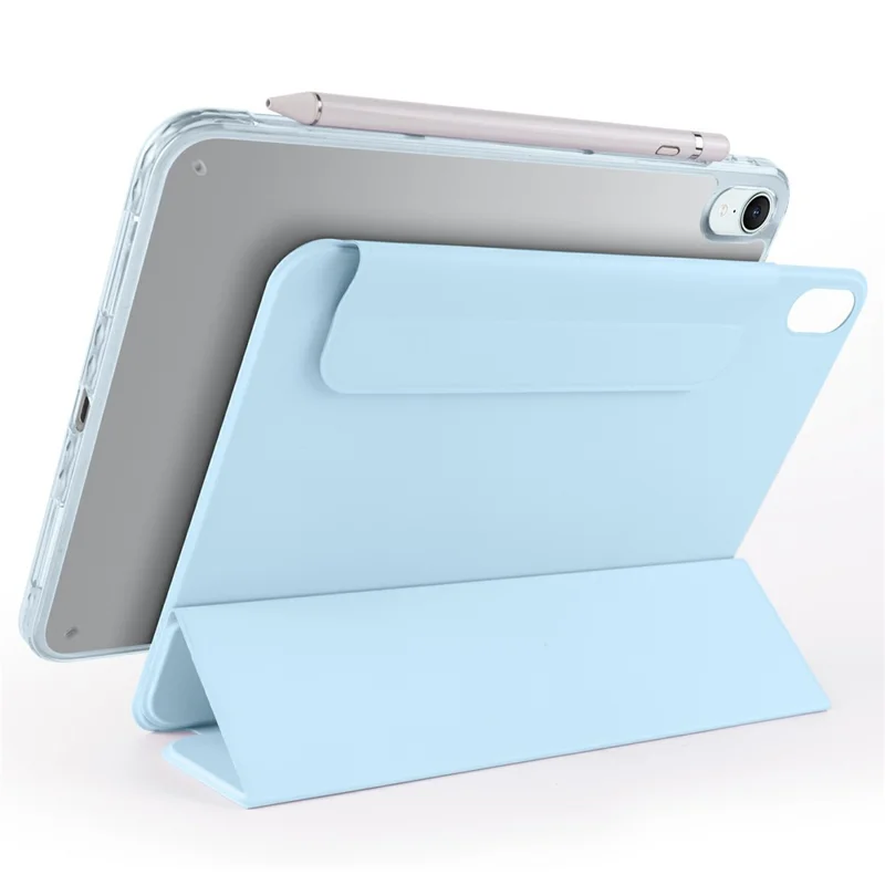 Чехол для iPad mini (2024) / (2021) с функцией складывания, магнитный кожаный чехол-подставка - Нежно-голубой