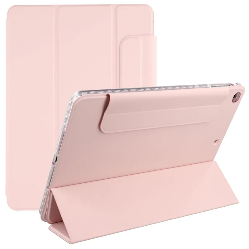 Hülle für iPad 9,7 Zoll (2018) / (2017) / Air 2 / Air (2013) Faltbarer Ständer Magnetisches Ledercover - Pink