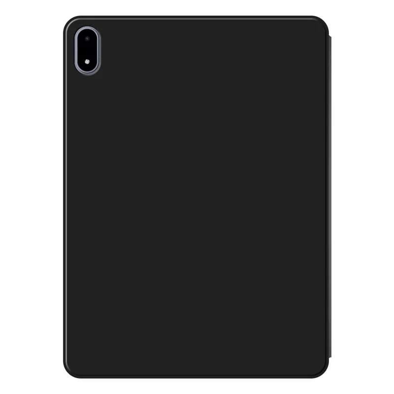 For OnePlus Pad 2 Pro Case PU Leather TPU Back Trifold Stand Tablet Cover - Black
