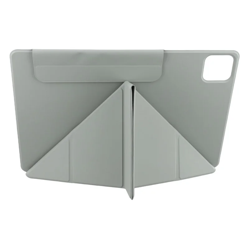 Capa para Xiaomi Pad 7 Ultra em PC + Couro PU com Suporte Origami Magnético - Cinza