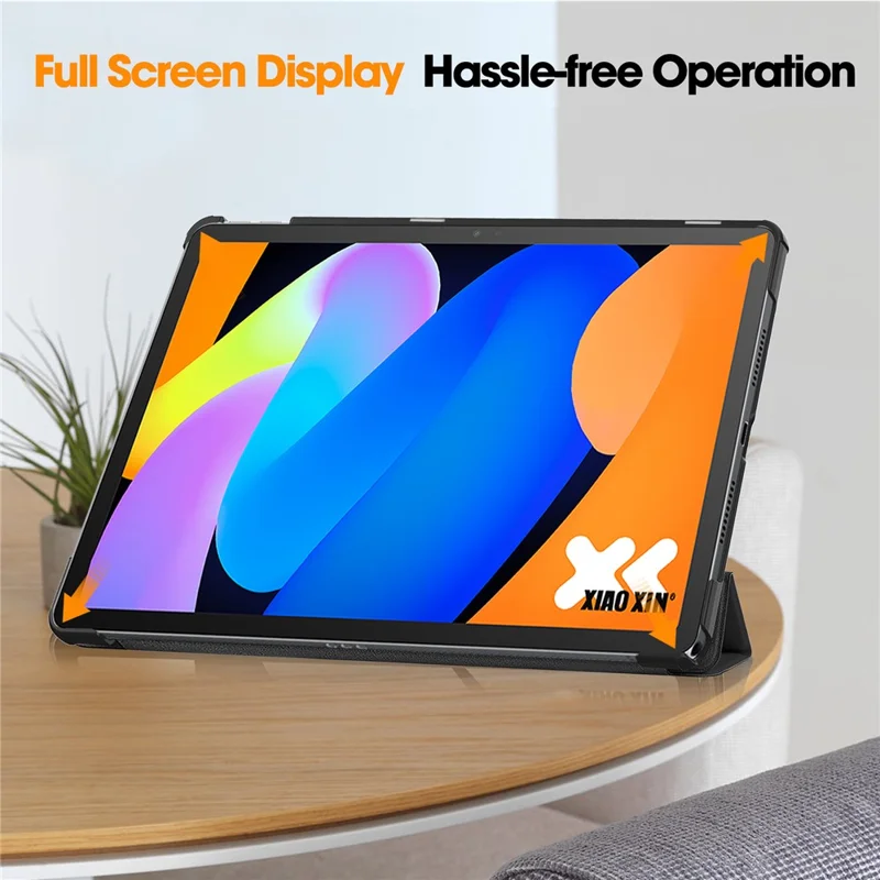 Für Lenovo Idea Tab Tablet (TB336ZU / TB336FU) / Xiaoxin Pad 11 2025 Hülle Stoßfest Ledertasche Ständer Tablet Schutzhülle - Schwarz