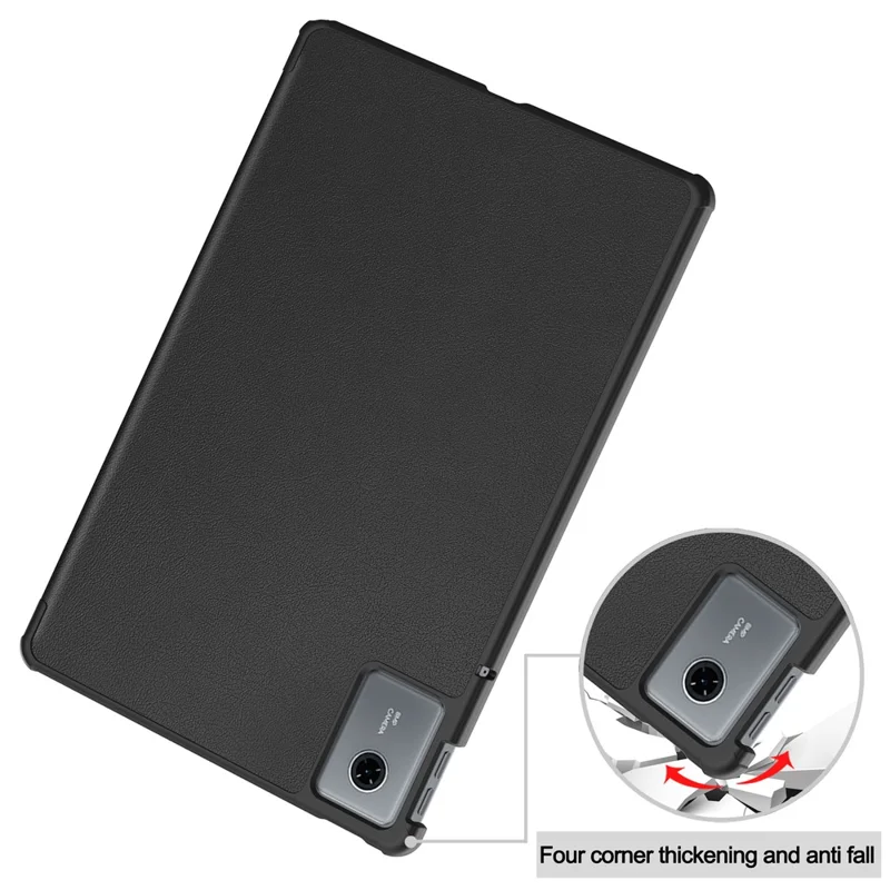 Für Lenovo Idea Tab Tablet (TB336ZU / TB336FU) / Xiaoxin Pad 11 2025 Hülle Stoßfest Ledertasche Ständer Tablet Schutzhülle - Schwarz