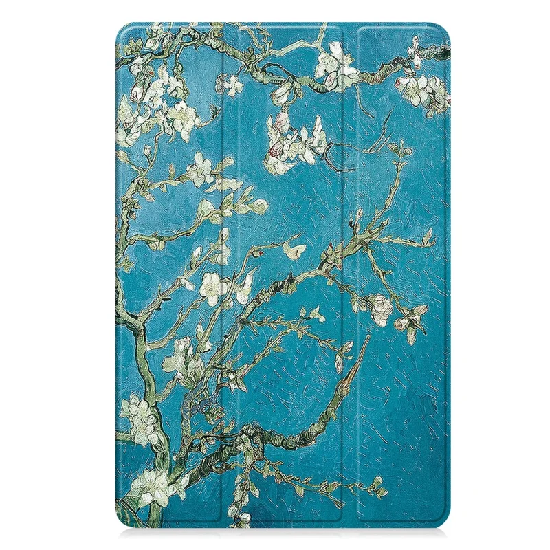 For Lenovo Idea Tab Tablet  /  Xiaoxin Pad 11 2025 Case Pattern Print Leather Stand Tablet Cover - Apricot