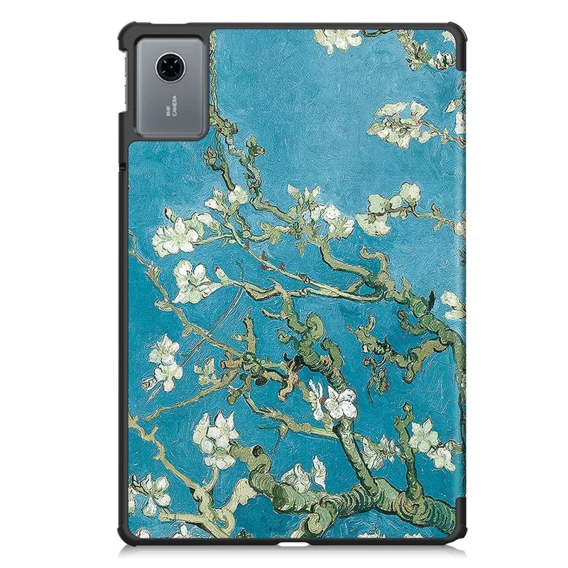 For Lenovo Idea Tab Tablet  /  Xiaoxin Pad 11 2025 Case Pattern Print Leather Stand Tablet Cover - Apricot