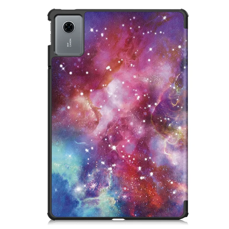 For Lenovo Tab K11 Gen 2 / Idea Tab / Xiaoxin Pad 11 2025 Case Pattern Print Leather Stand Tablet Cover - Galaxy