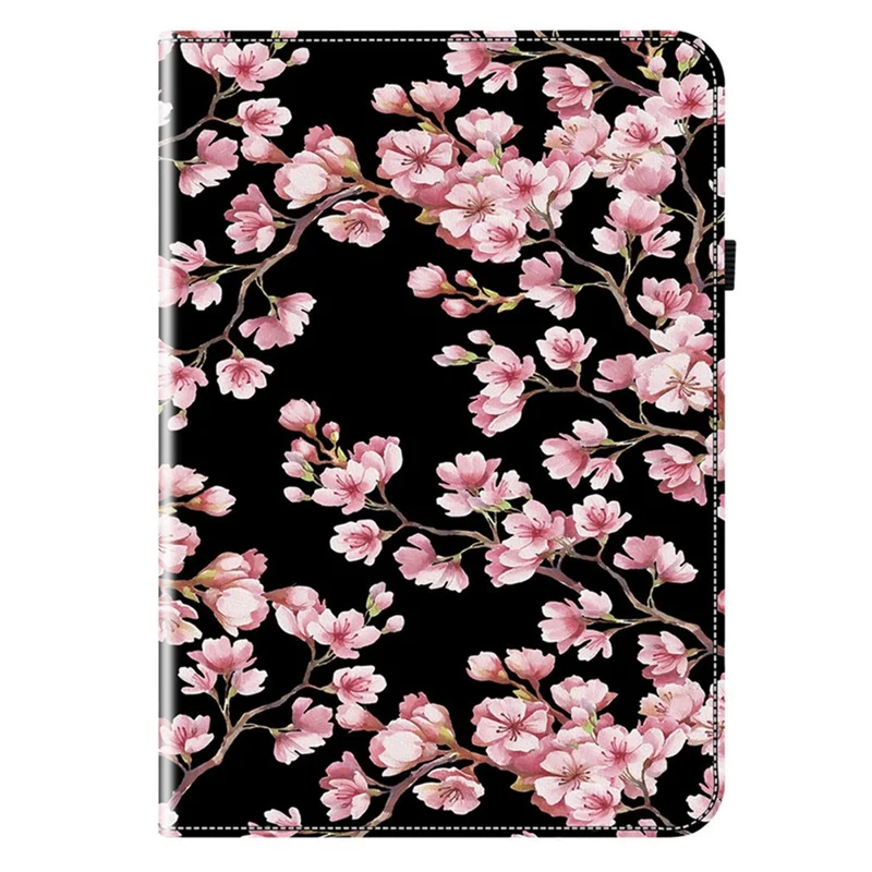 Funda de Cuero para Xiaomi Redmi Pad 2 con Patrón Estampado, Soporte y Ranuras para Tarjetas - Flor de Ciruelo