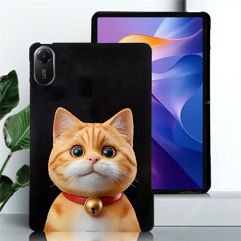 For Xiaomi Redmi Pad 2 Case Pattern Printing Slim TPU Tablet Protective Cover - Shorthair Cat